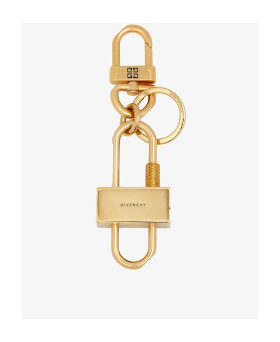 Givenchy Textured Metal Small Key Ring In Nude