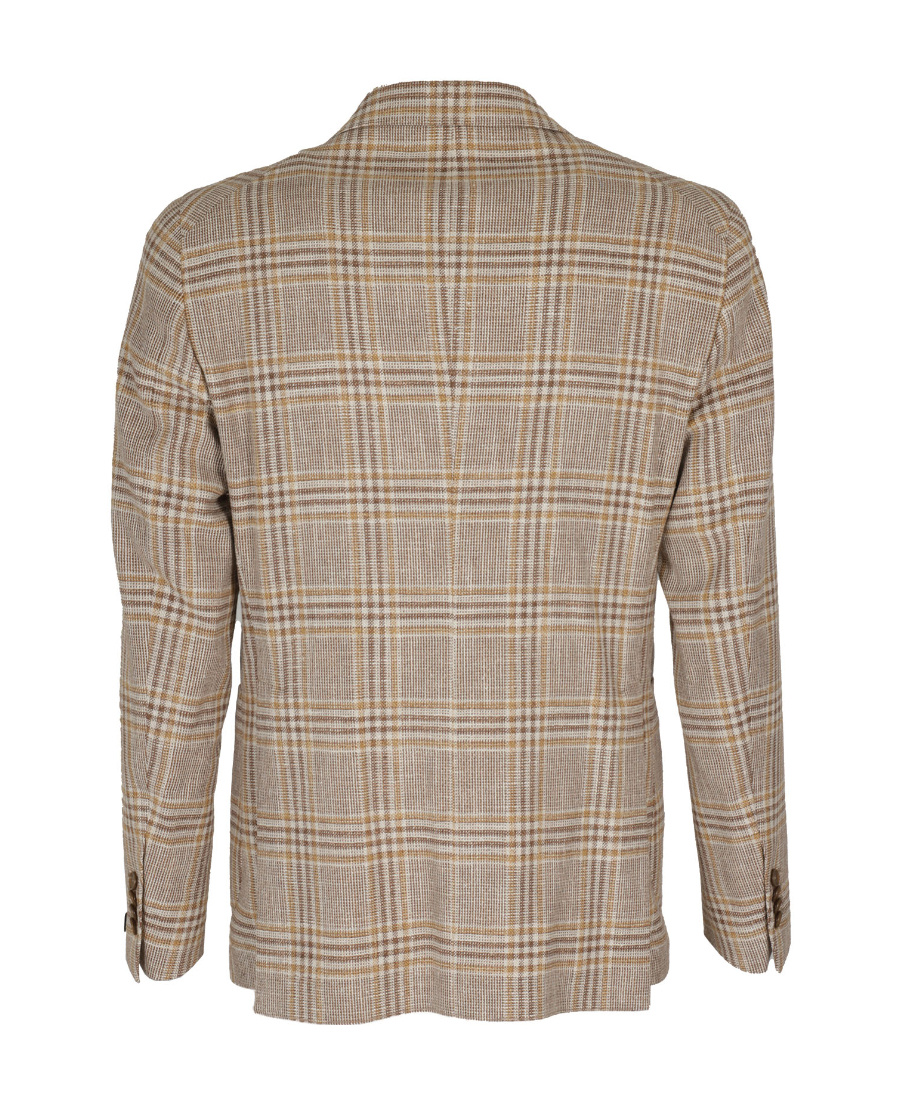 TAGLIATORE PLAID-CHECK SINGLE-BREASTED BLAZER
