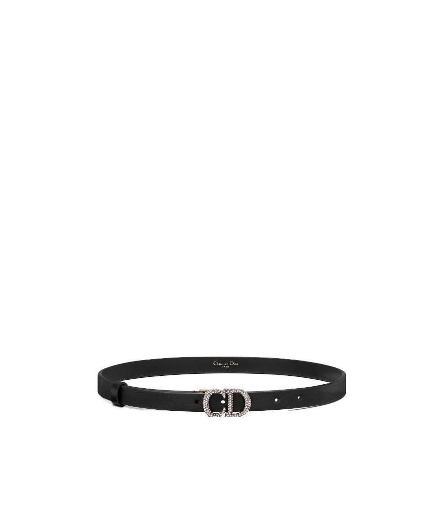 Dior Logo Detail Belt In Gray