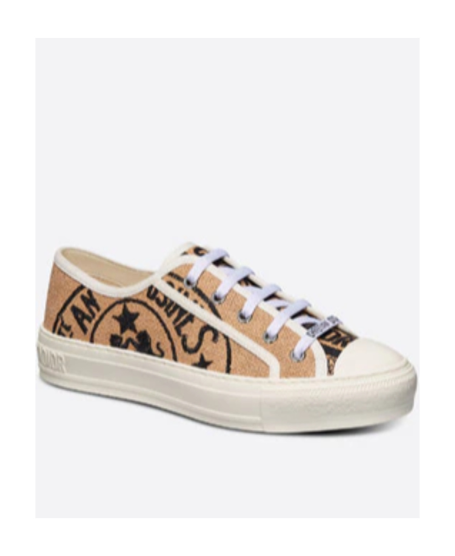 Dior Walk N Lace-up Casual Sneakers In Nude
