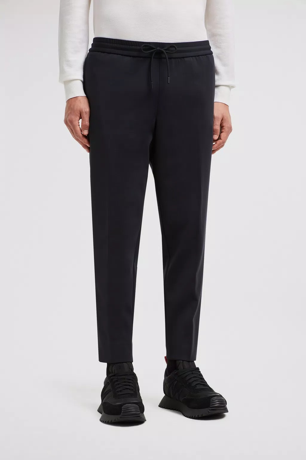 Moncler Logo-patch Drawstring Track Pants In Black