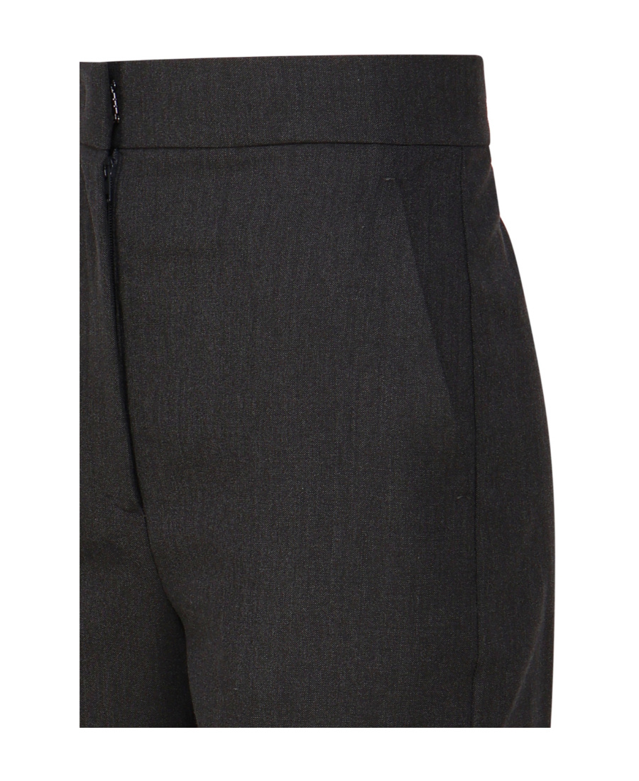 Max Mara Creased Casual Pants In Black