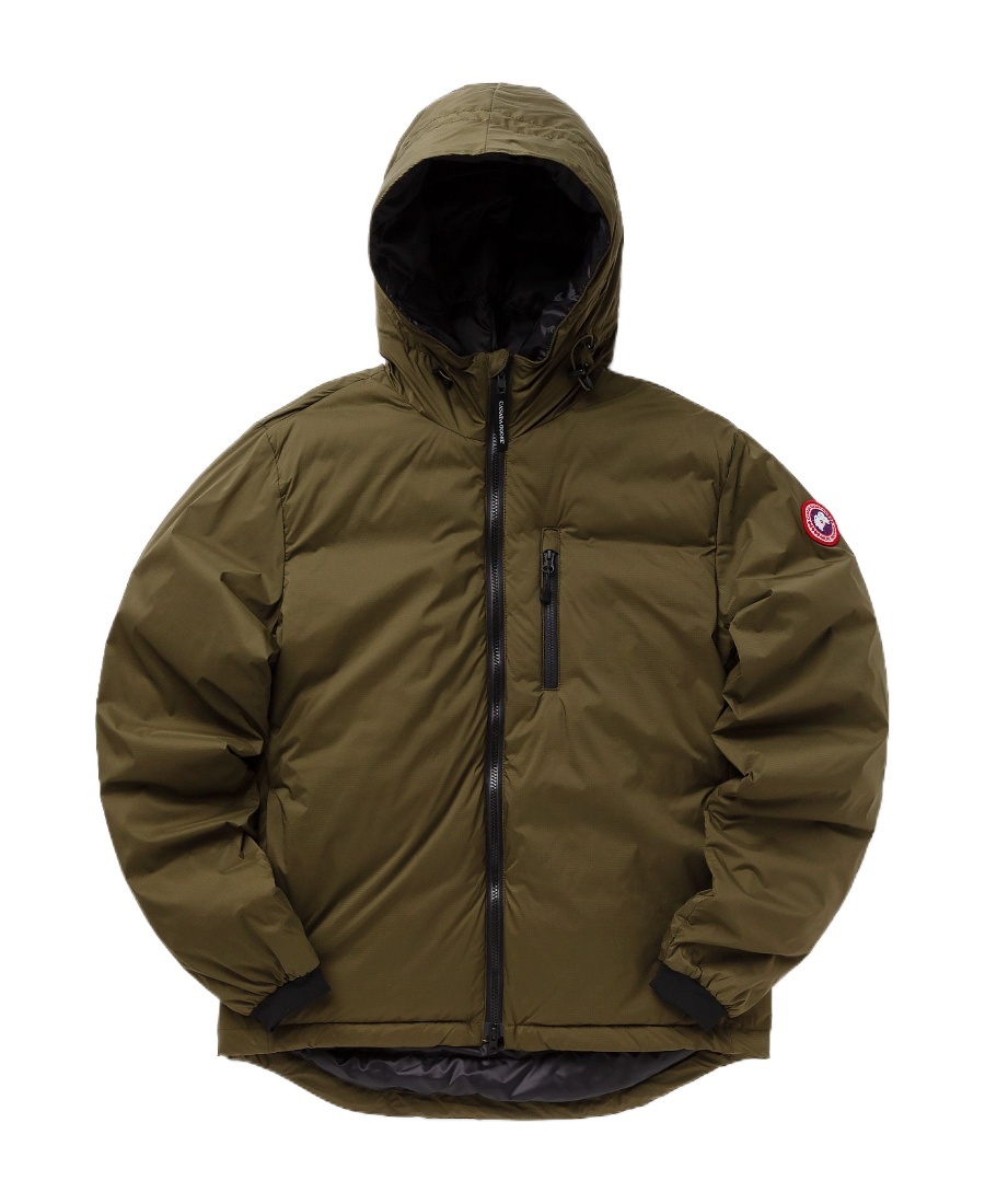 Canada Goose Lodge Hoody Puffer Jacket In Green