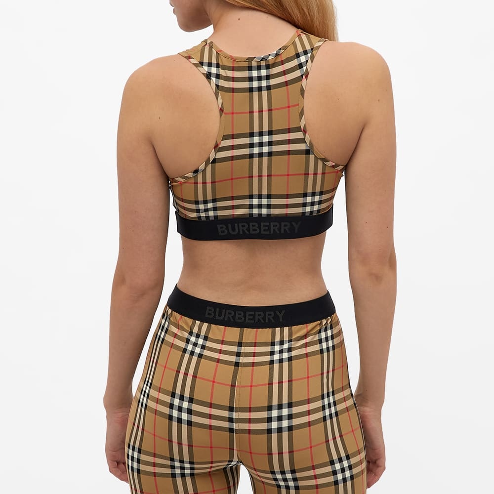 Burberry Dalby Check Sport Top In Nude