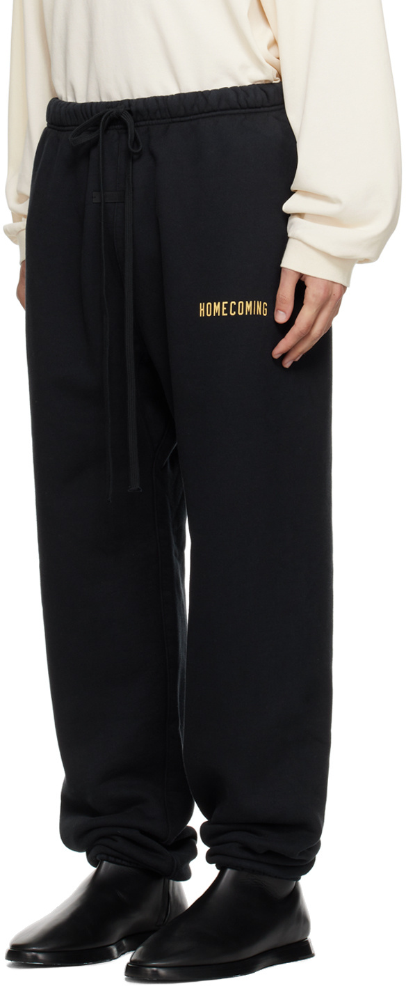 Essentials Slogan-print Track Pants In Blue