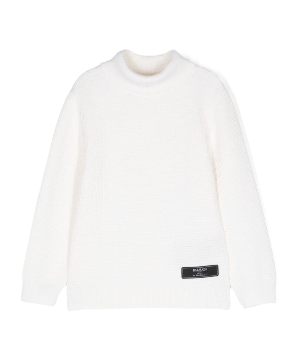 BALMAIN ROLL-NECK WOOL JUMPER