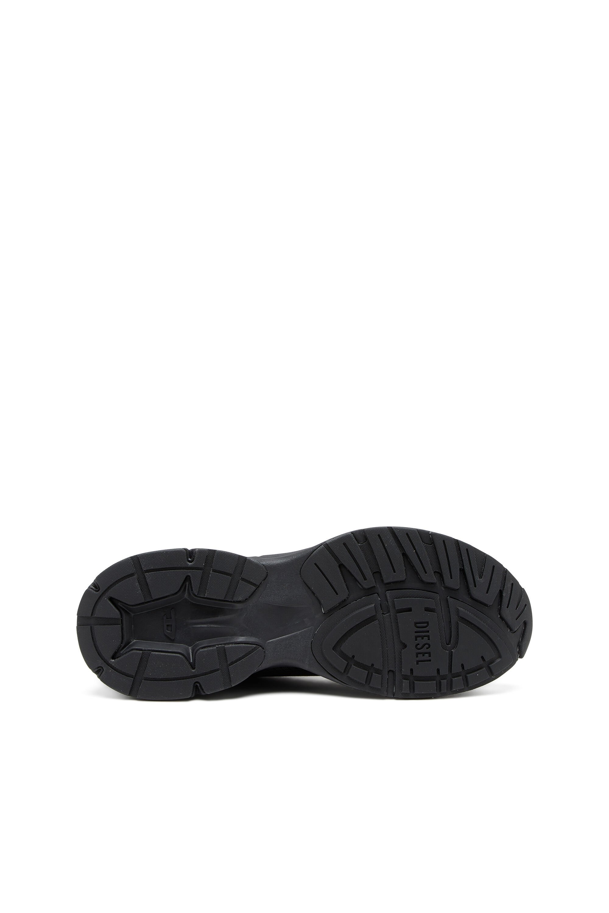 Diesel D-airspeed Low-sneaker A Righe In Ripstop Coated In Black