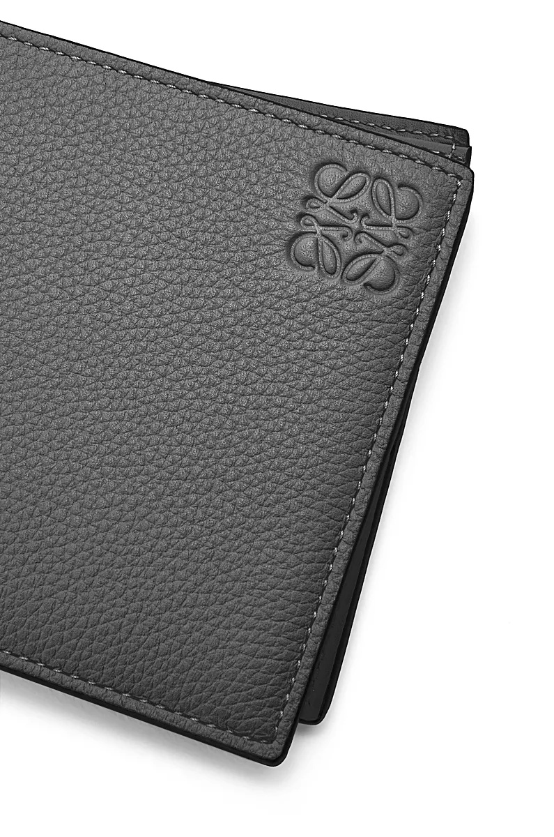 Loewe Logo Double Fold Wallet In Black
