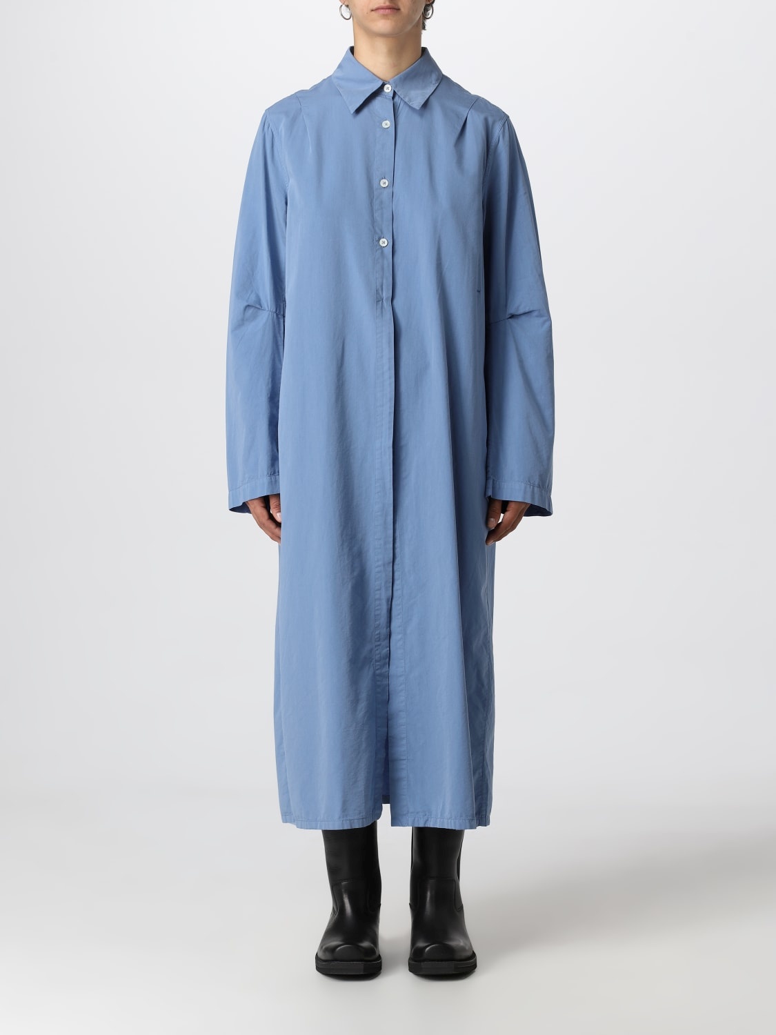 Our Legacy Machine Longline Shirt Dress In Blue