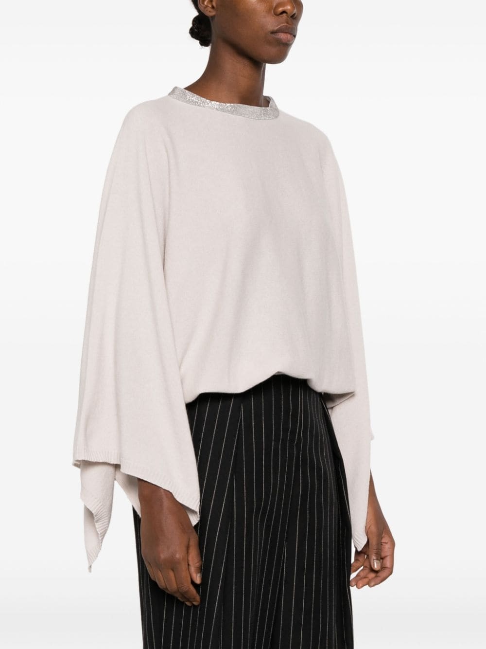 Fabiana Filippi Round-neck And Long-sleeved Sweater