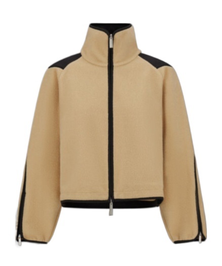 Herno Laminar Sweatshirt In Polar Fleece And Extra Light Stretch Padded In Brown