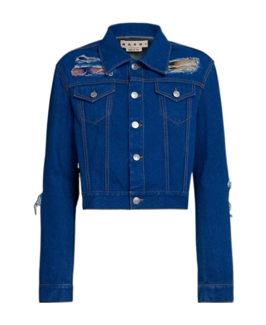 MARNI VINTAGE LAPEL DENIM COAT