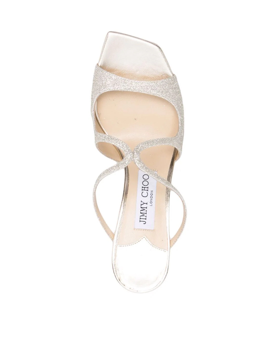 Jimmy Choo Anise 75mm Sandals In White