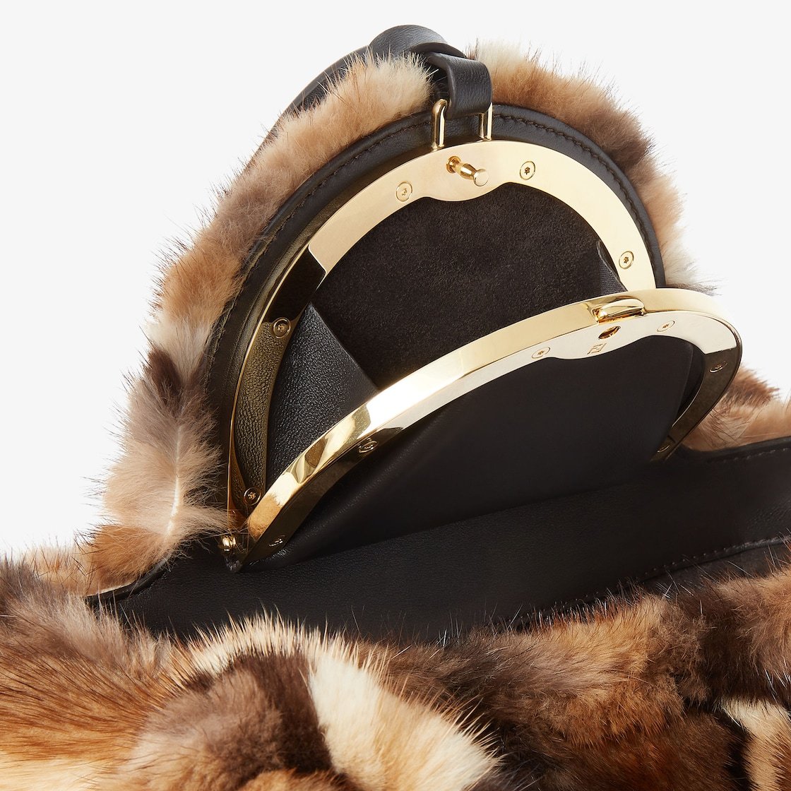 Fendi Spy Small Shoulder Bag In Brown