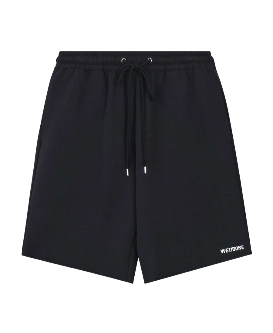 We11 Done Logo-print Shorts In Black