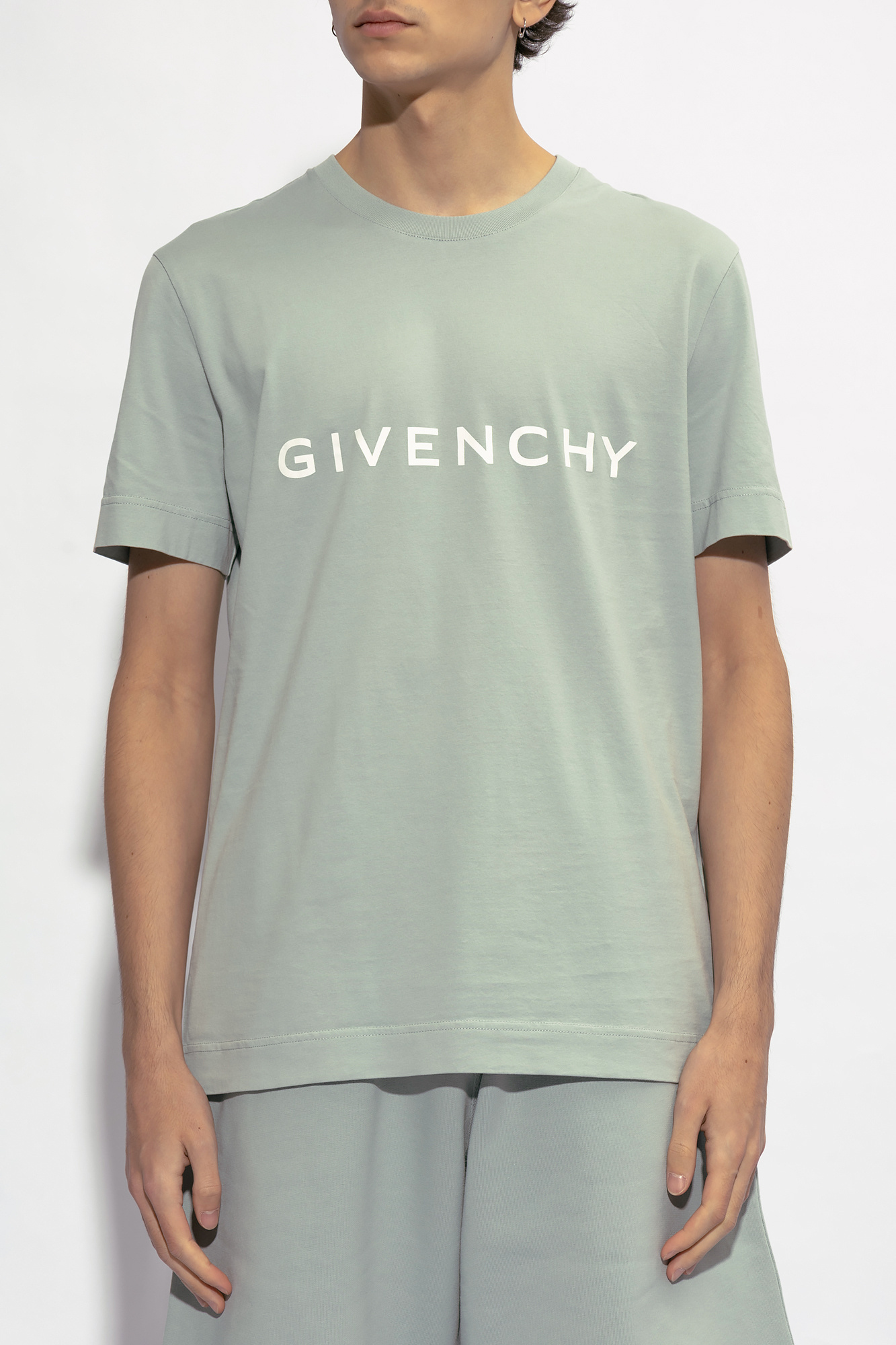 GIVENCHY GIVENCHY LOGO PRINTED CREWNECK T-SHIRT