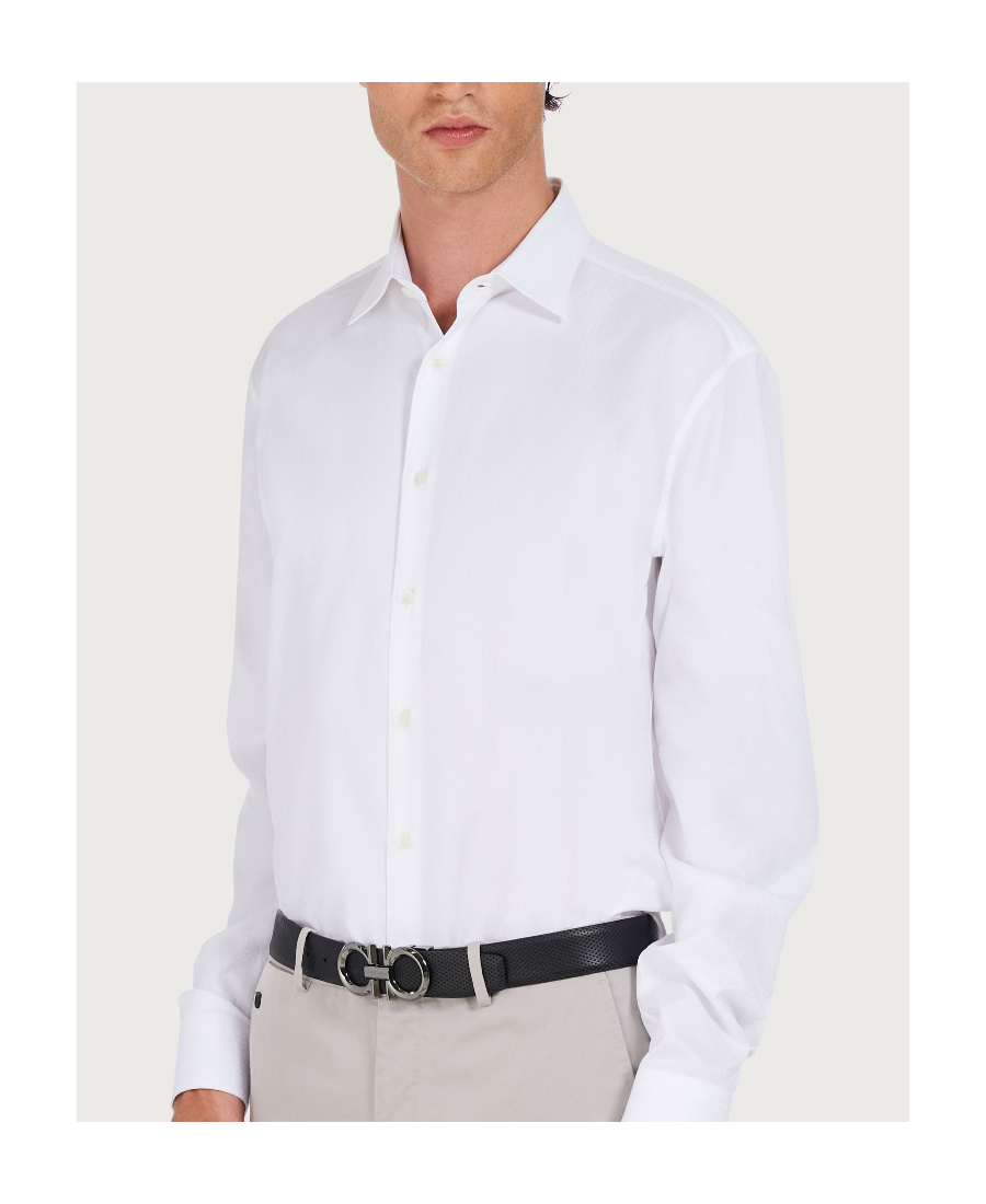 Ferragamo Double-sided Adjustable Gancini Belt In Black
