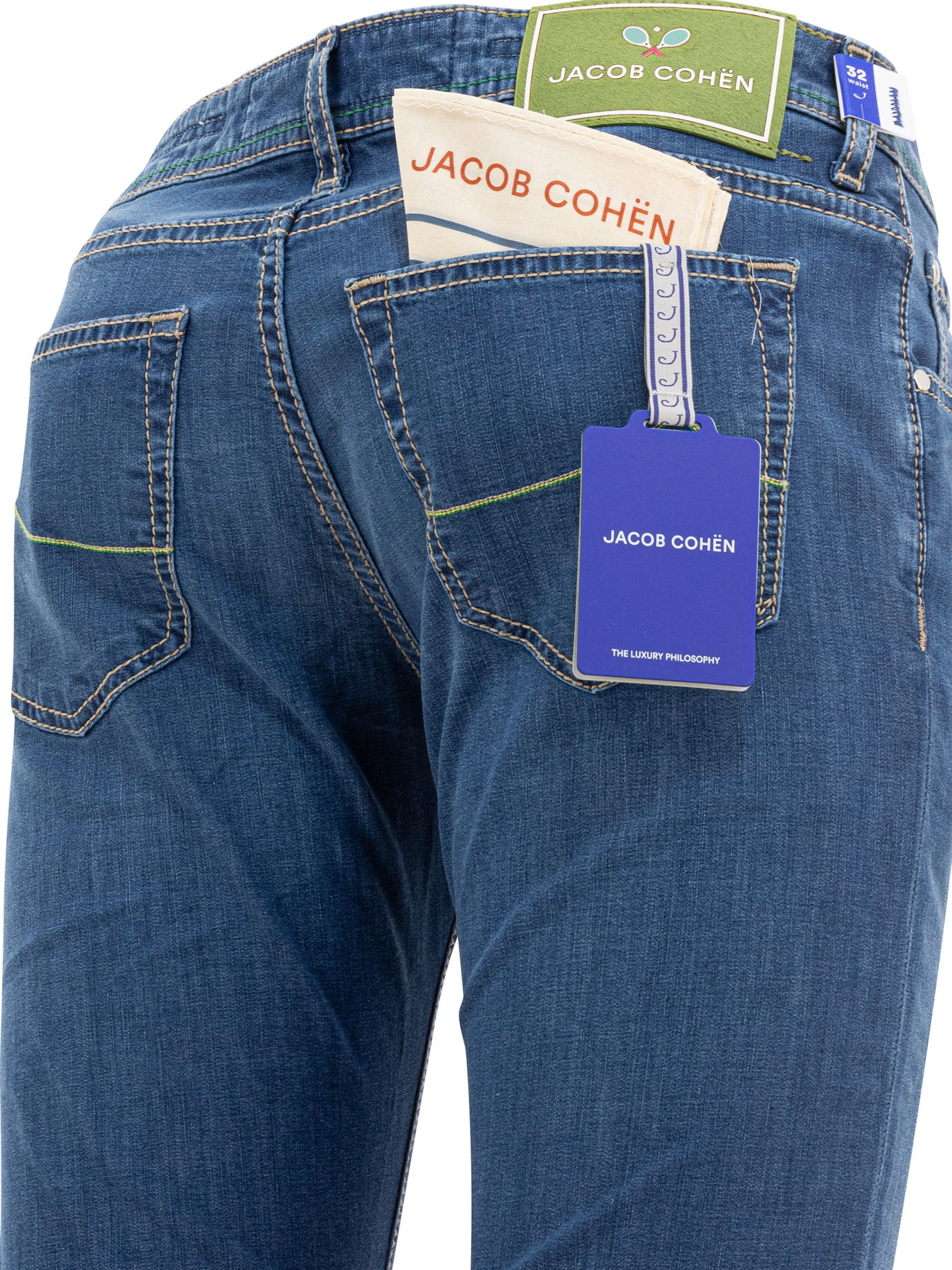 Jacob Cohen Belt-loop Jeans In Blue
