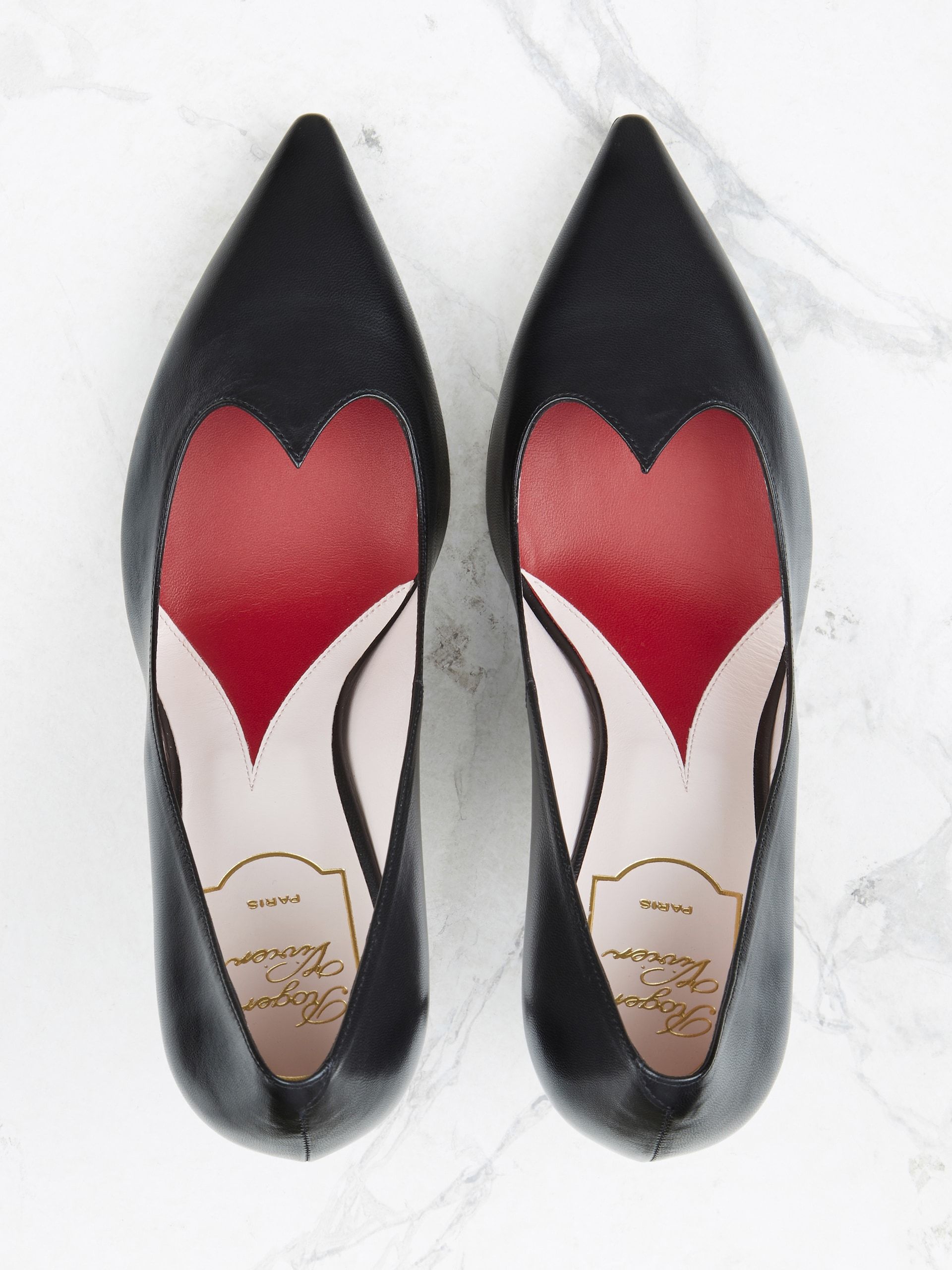 Shop Roger Vivier I Love Vivier High Heels In Black