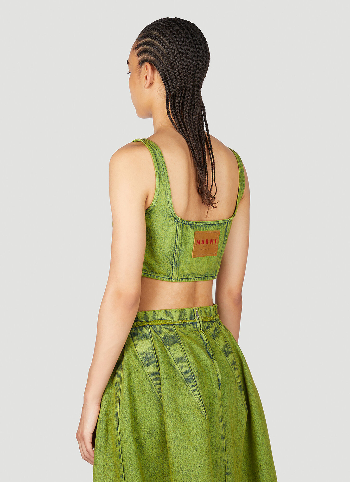 Marni Woman Top Green Size 2 Cotton In Green