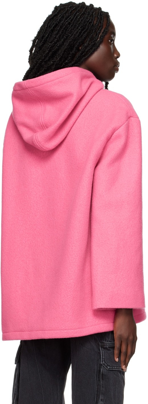 Msgm Pouch-pocket Hoodie In Pink