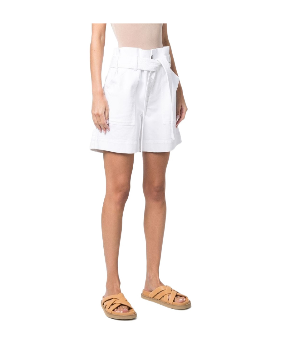 P.a.r.o.s.h Paperbag-waist Shorts In White