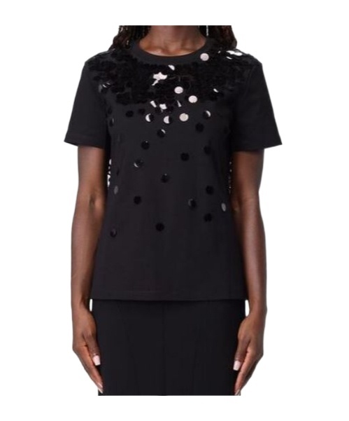 Max Mara Short-sleeved T-shirt In Black
