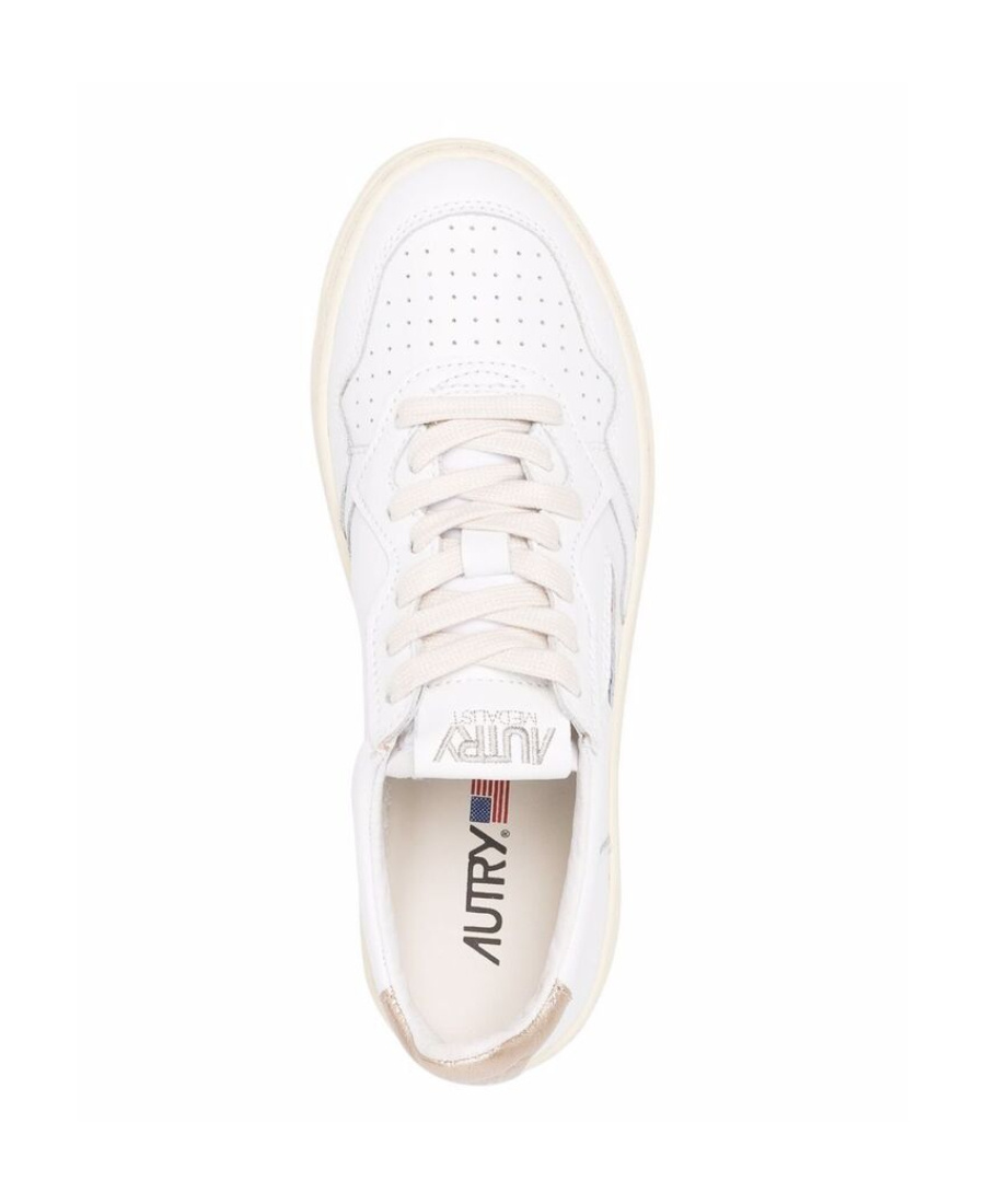Autry Leather Low-top Medalist Sneakers In White