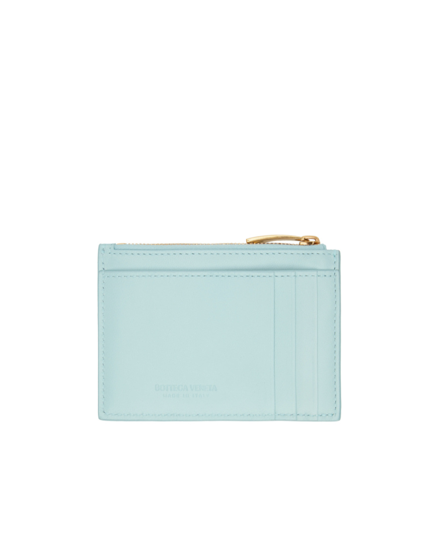 Bottega Veneta Cassette Key Pouch Card Package In Blue