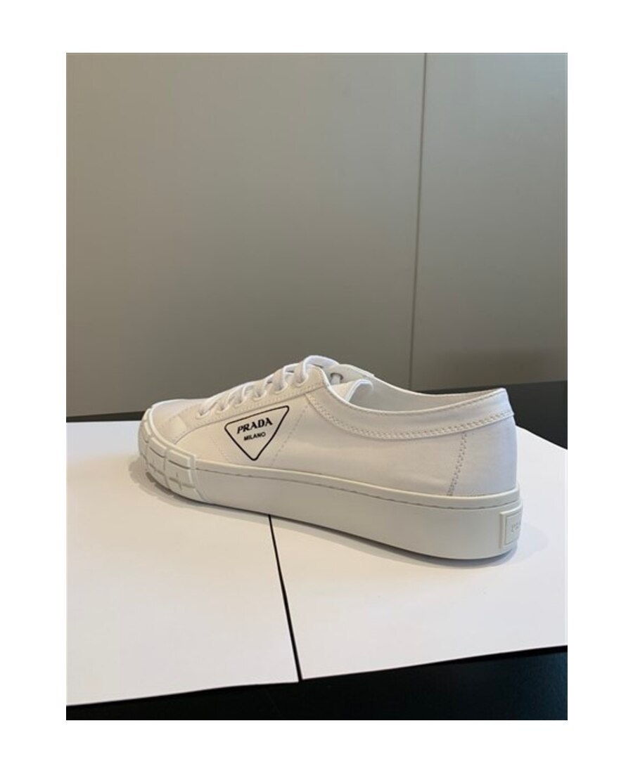Prada Wheel Low-top Sneakers In White