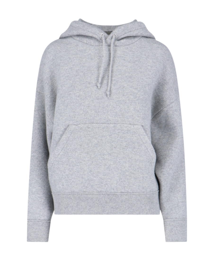 Bottega Veneta Brushed Cashmere-blend Hoodie In Gray