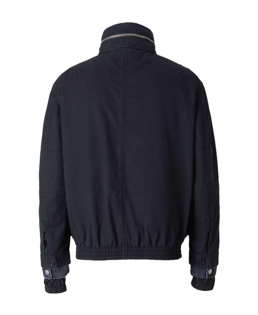 Dsquared2 Logo-print Quilted Jacket In Black