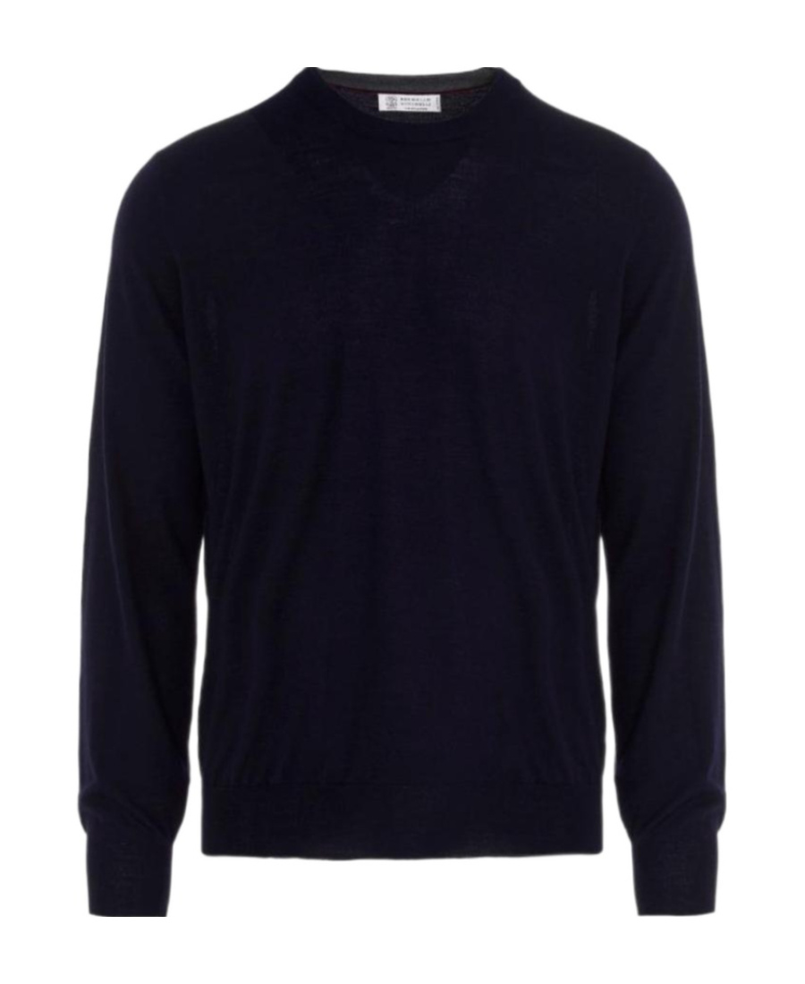 Brunello Cucinelli Pullover Man Sweater Black Size 48 Virgin Wool In Black
