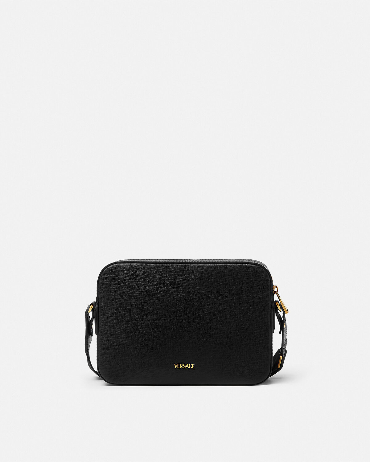 Versace Medusa Biggie Messenger Bag In Black