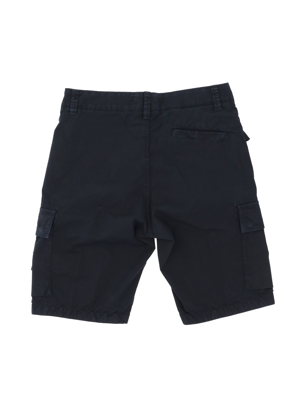 Stone Island Side Logo-patch Cargo Shorts In Black