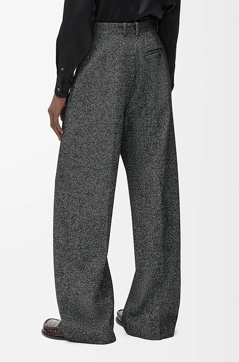 Loewe Belt Loop Casual Pants In Gray