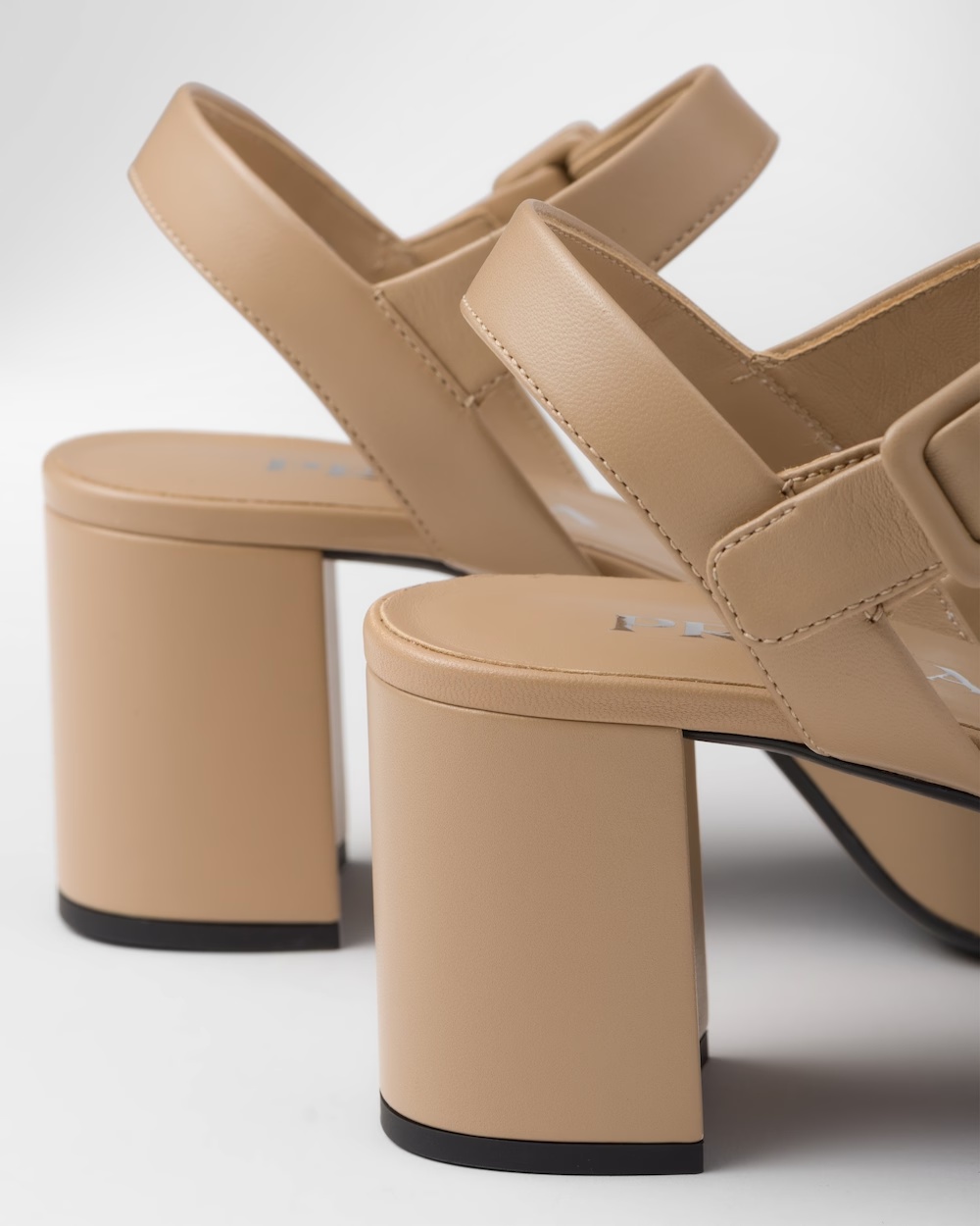 Prada Quilted High Heeled Sandals With Thick Soles In Yellow