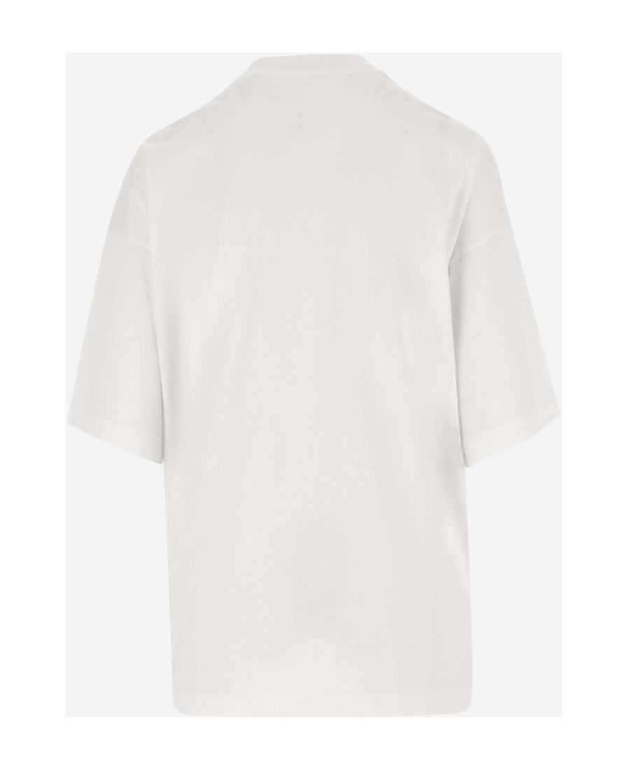 Palm Angels Ski Club Graphic Print Crew Neck T-shirt In White