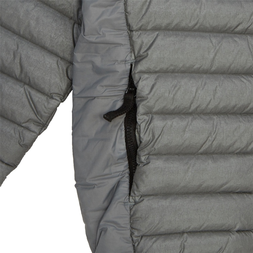 Stone Island Compass-badge Padded Jacket In Gray