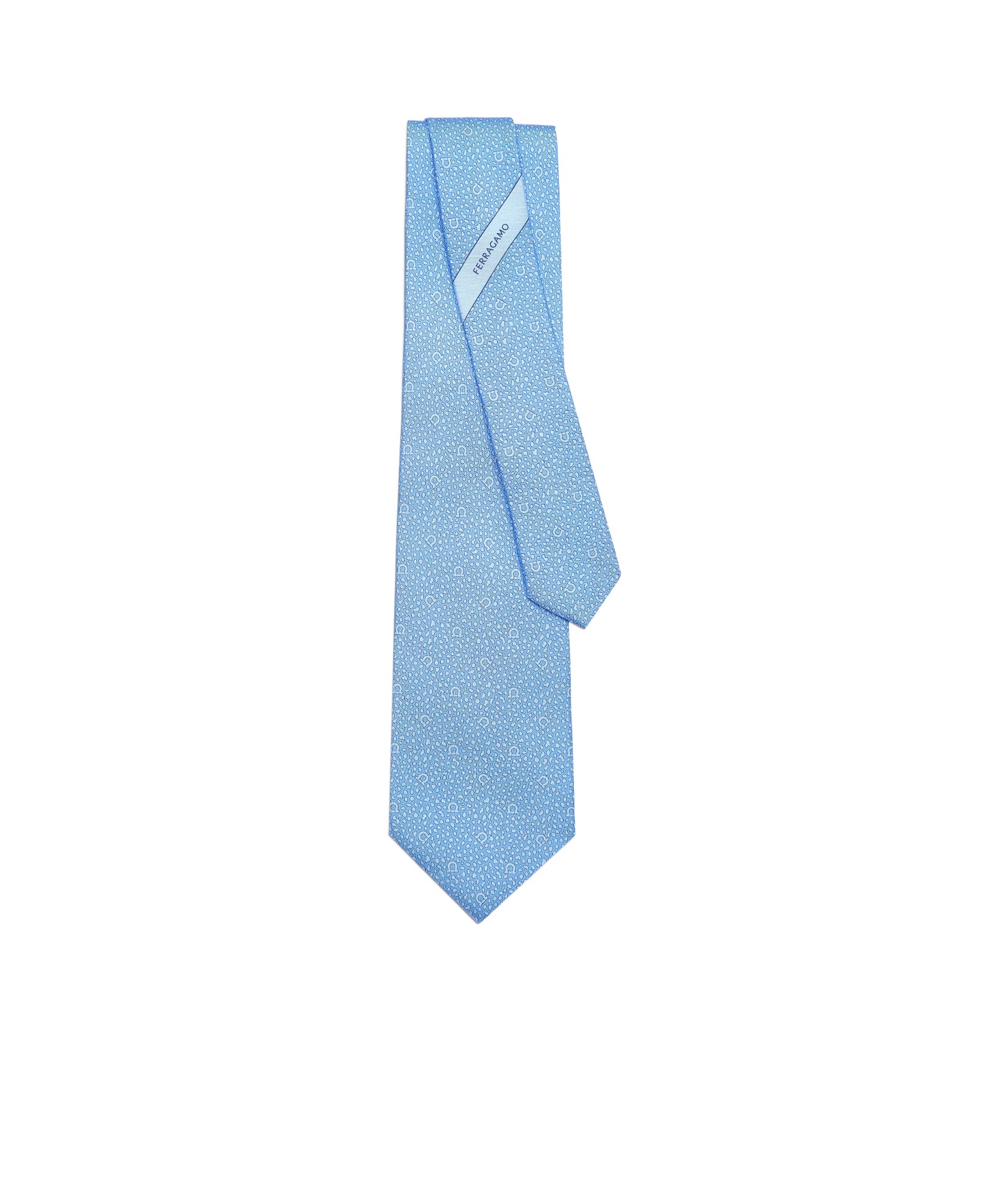 Ferragamo Pointed Tie In Blue