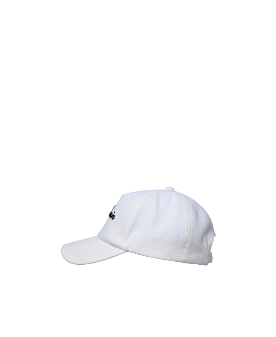 Balmain Signature Logo-embroidered Cap In White