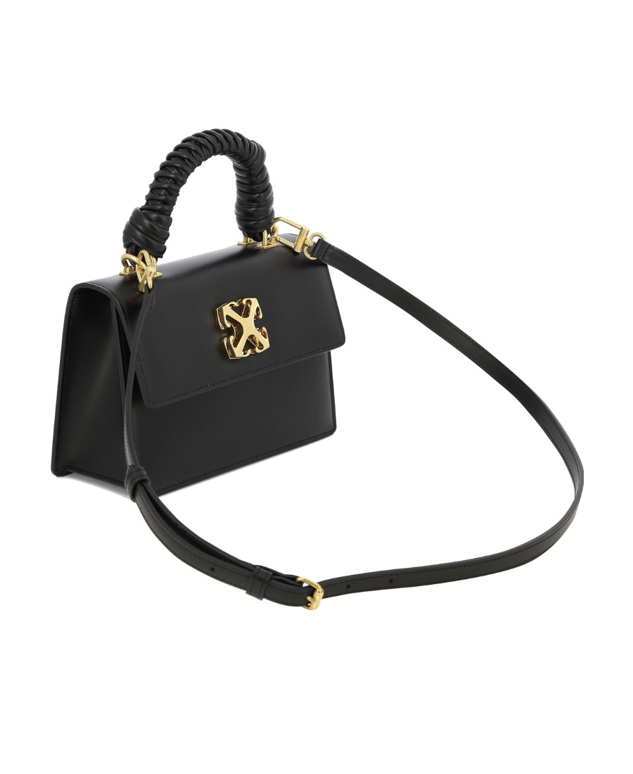 Off-white Jitney 2.8 Top Handle Bag In Black