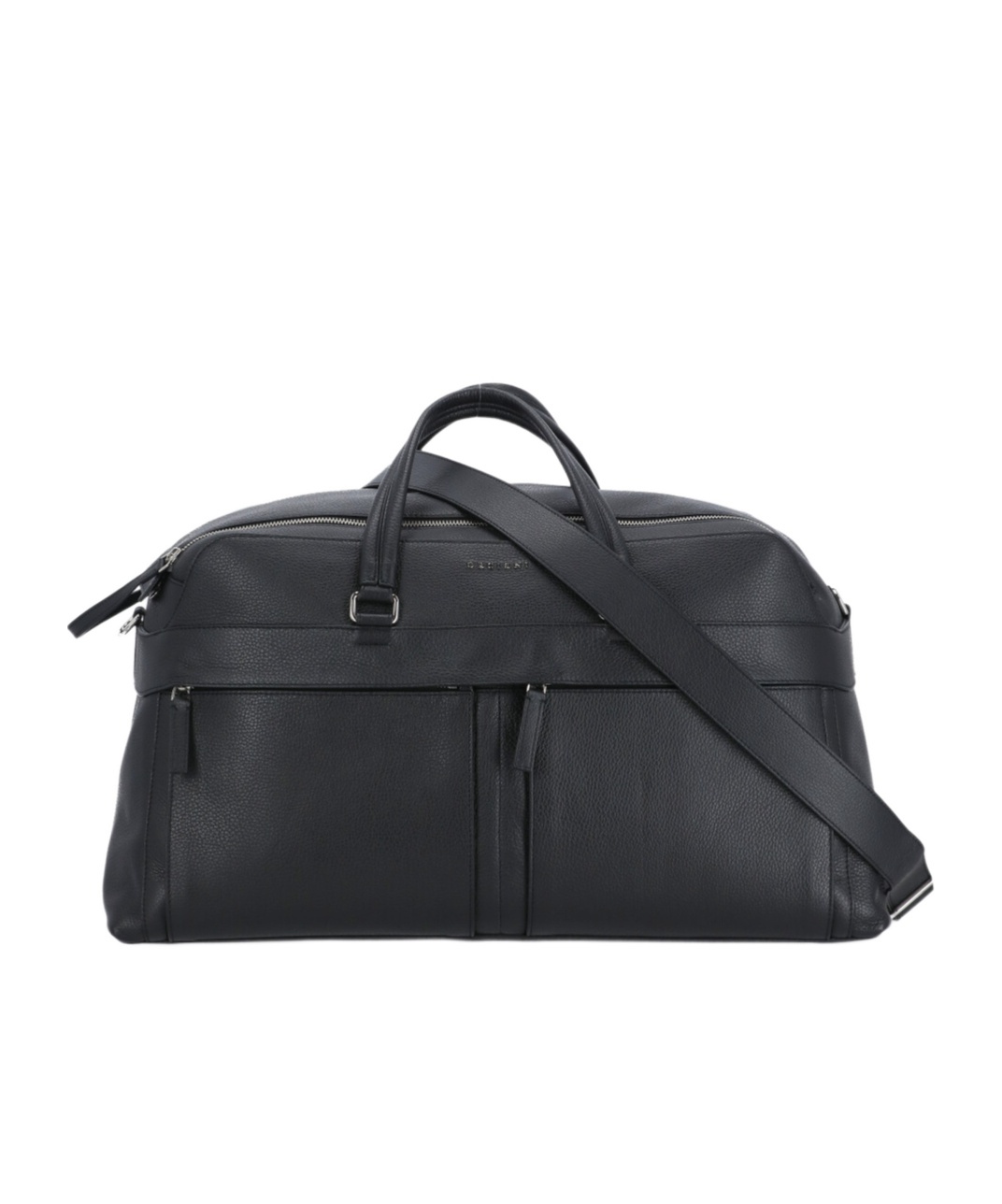 Orciani Borsone Micron In Pelle Tracolla In Black