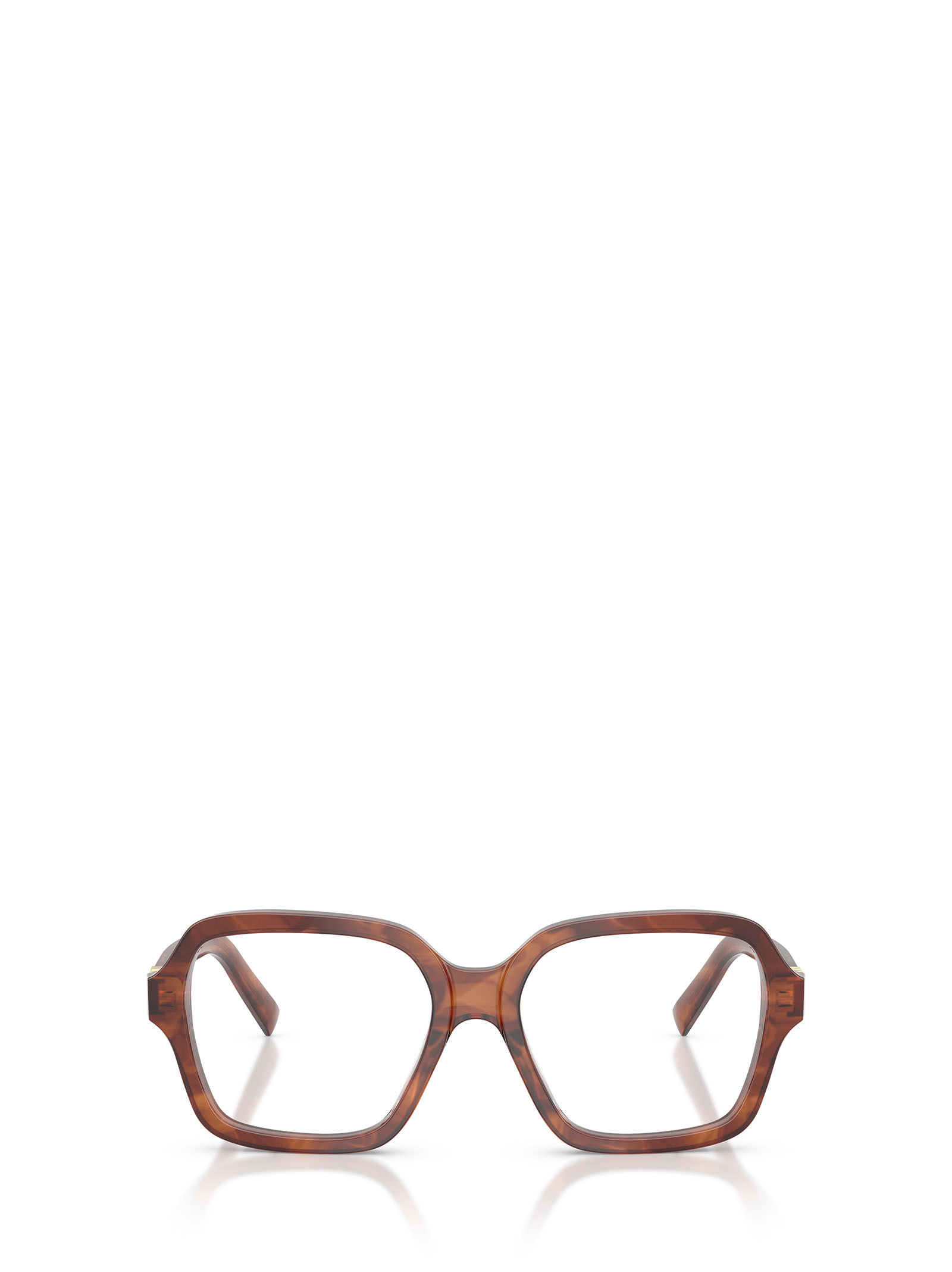Miu Miu Full Frame Plain Mirror In Brown