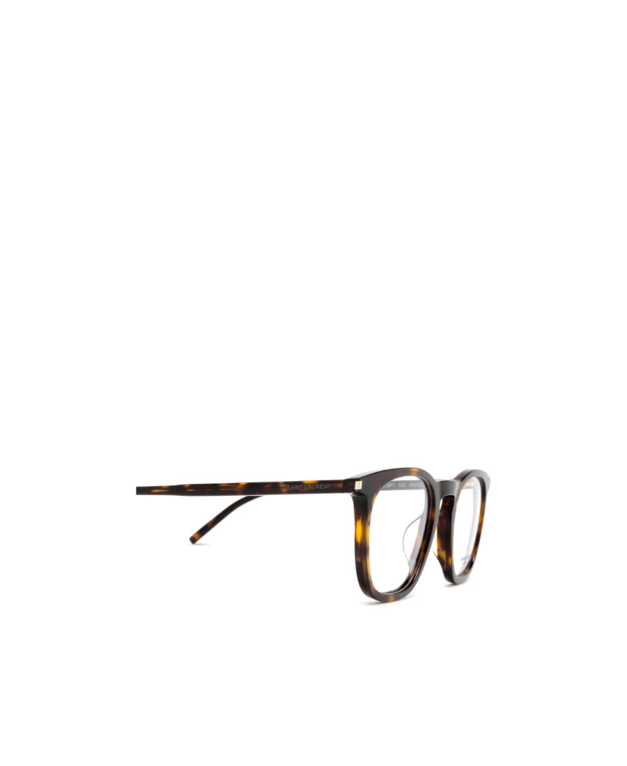 Saint Laurent Tortoiseshell-effect Square-frame Glasses In Black