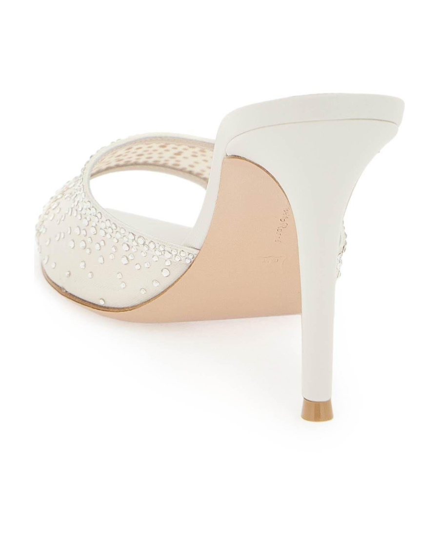 Gianvito Rossi Rania Heeled Sandals In White