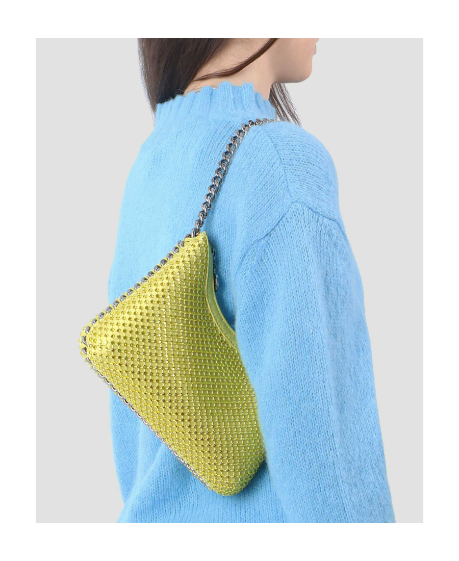 Stella Mccartney Falabella Mini Shoulder Bag In Yellow