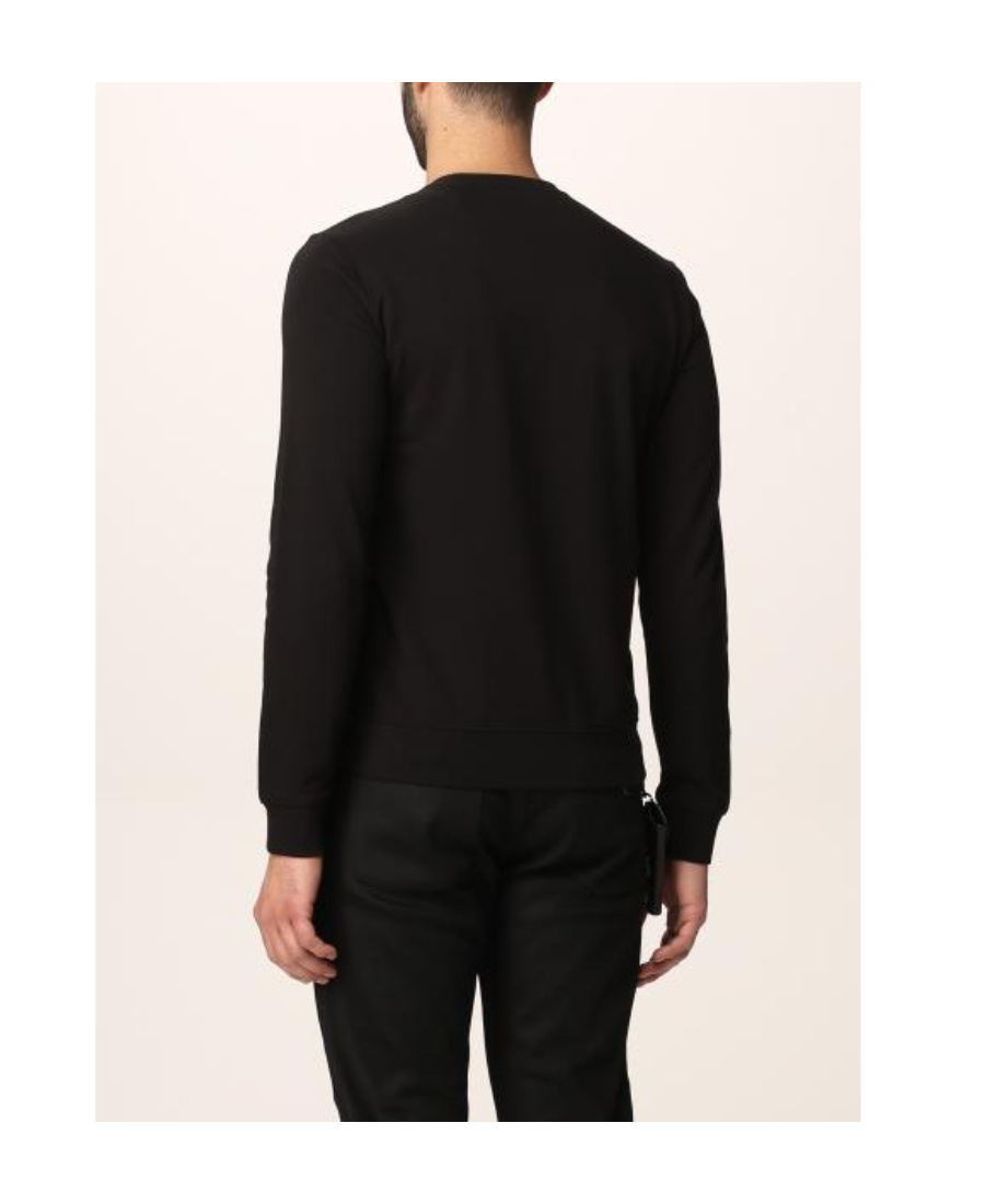 Ea7 Logo-print Sweatshirt In Black