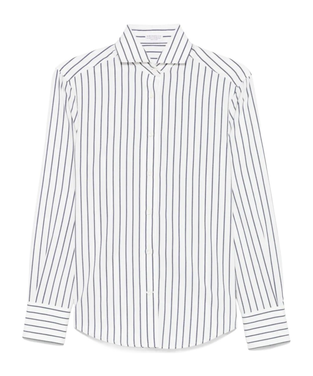 Brunello Cucinelli Gestreiftes Hemd In White