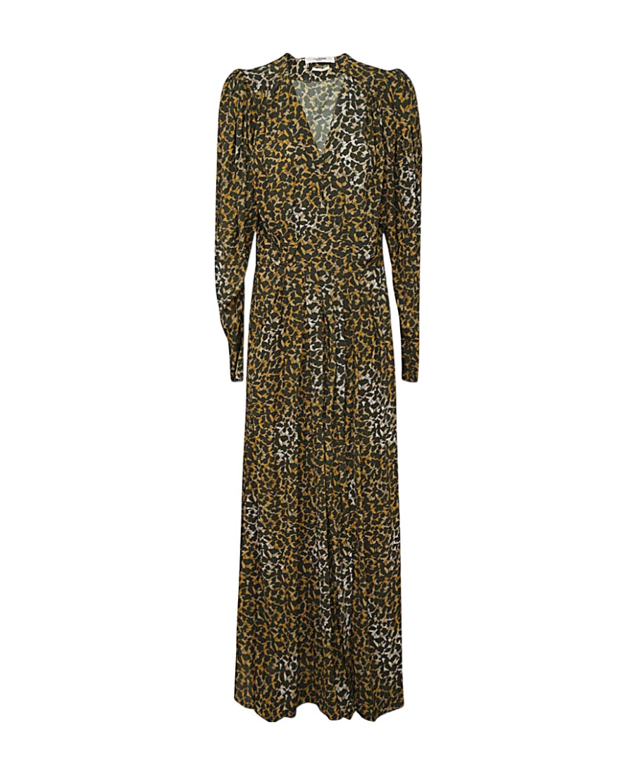 Shop Isabel Marant Étoile Aissa Printed Maxi Dress In Black